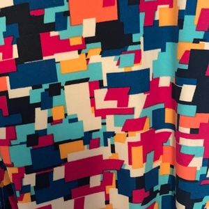 LuLaRoe Leggings Multi Colored Design Tall & Curvy